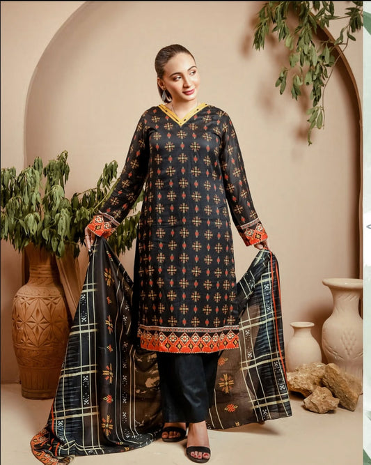 Inlay Feroza 3 Piece Unstitched Lawn [ D-02 ]