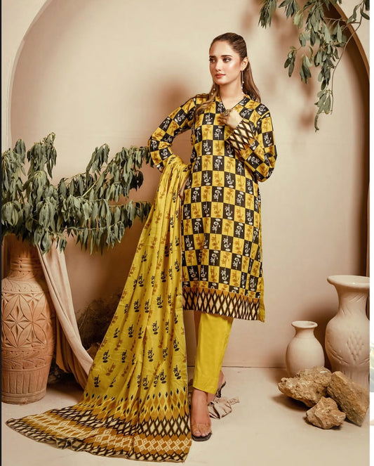 Inlay Feroza 3 Piece Unstitched Lawn [ D-03 ]
