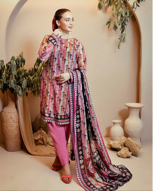 Inlay Feroza 3 Piece Unstitched Lawn [ D-04 ]