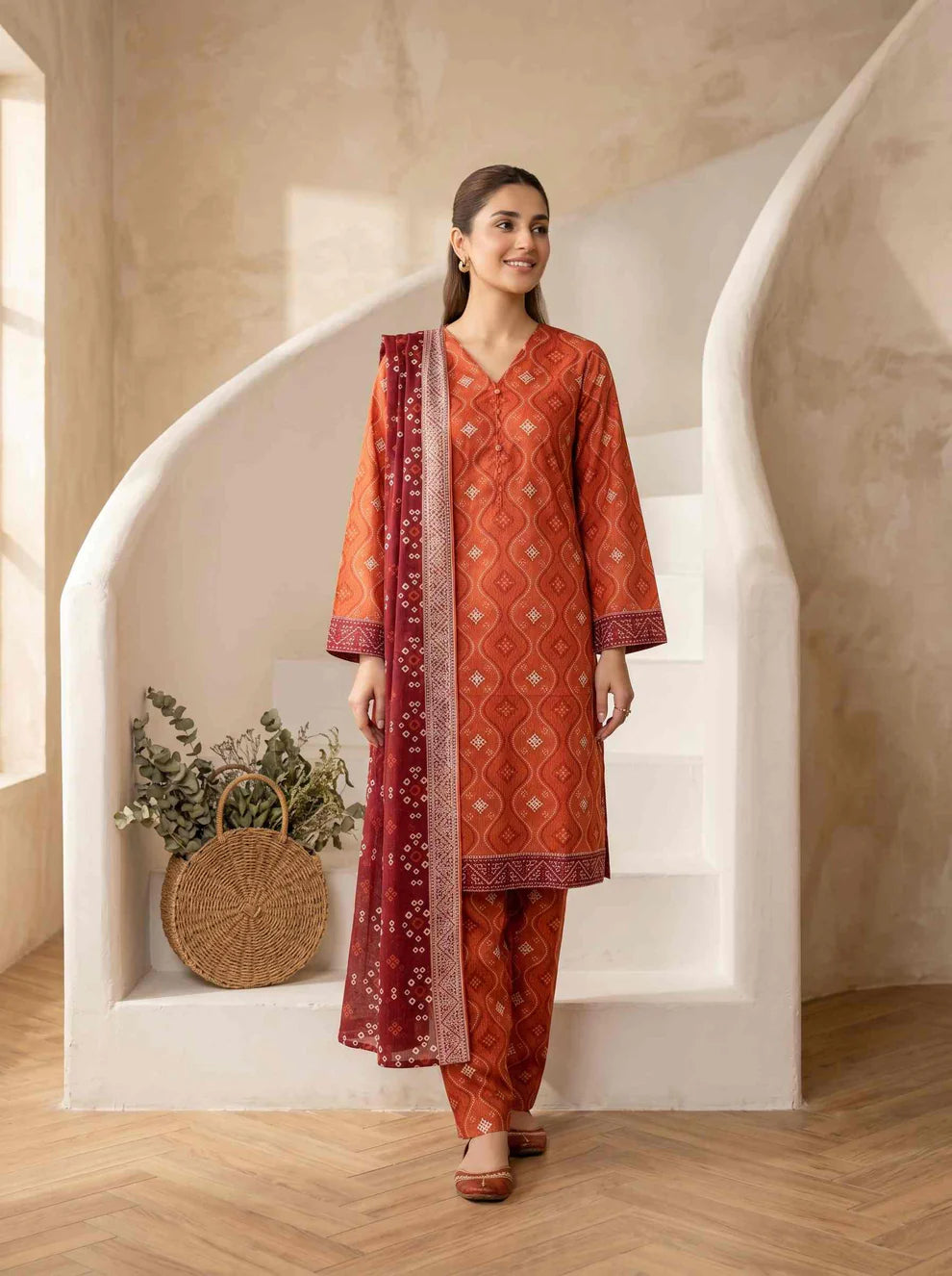 Areeman Vol-2 Stitched Printed Lawn [D-4477]
