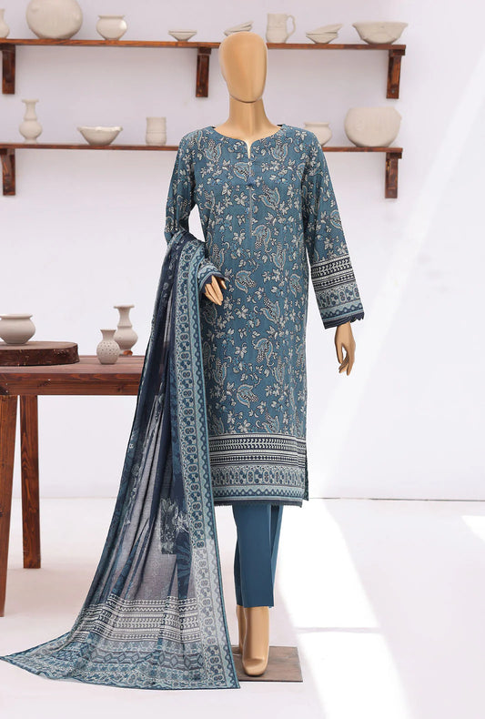 Platinum Jaipuri by HZ Textiles Digital Printed Lawn Suit Unstitched 3 Piece PJB - 3233