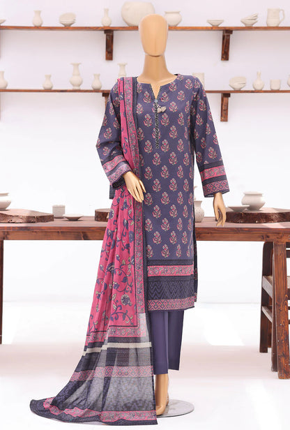 Platinum Jaipuri by HZ Textiles Digital Printed Lawn Suit Unstitched 3 Piece PJB - 3234