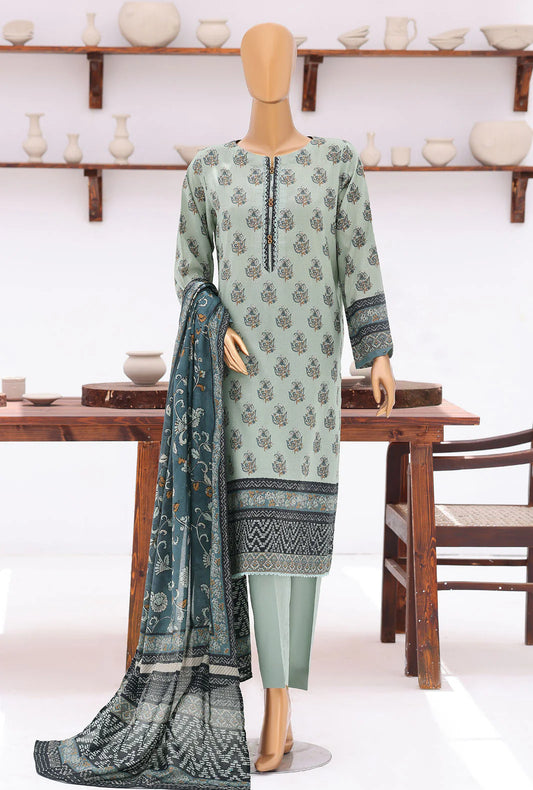 Platinum Jaipuri by HZ Textiles Digital Printed Lawn Suit Unstitched 3 Piece PJB - 3235