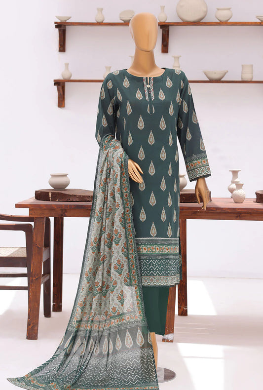 Platinum Jaipuri by HZ Textiles Digital Printed Lawn Suit Unstitched 3 Piece PJB - 3248