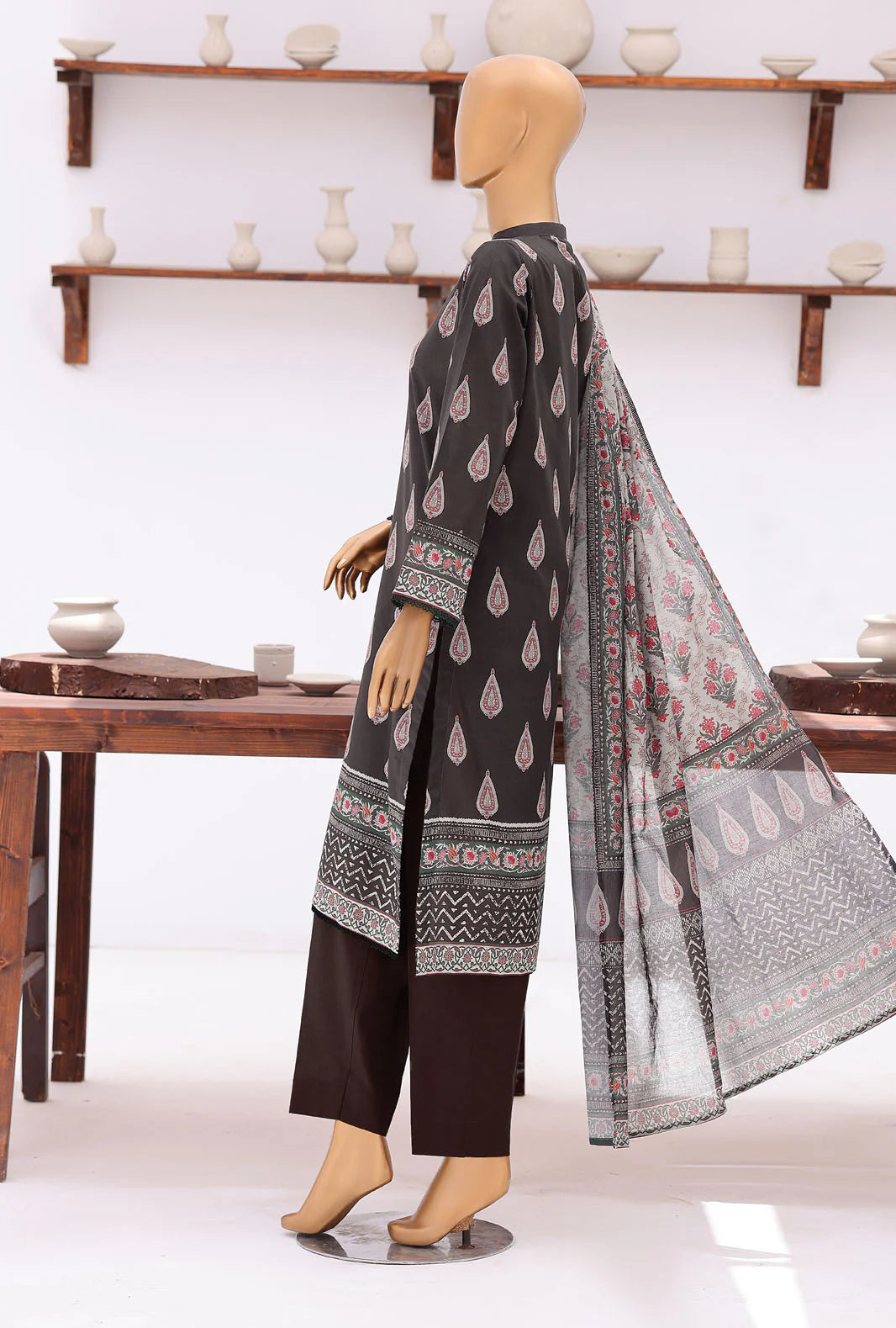 Platinum Jaipuri by HZ Textiles Digital Printed Lawn Suit Unstitched 3 Piece PJB - 3249